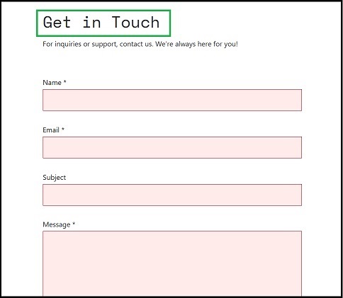 Contact Form