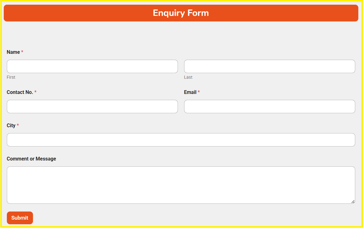 Enquiry Form