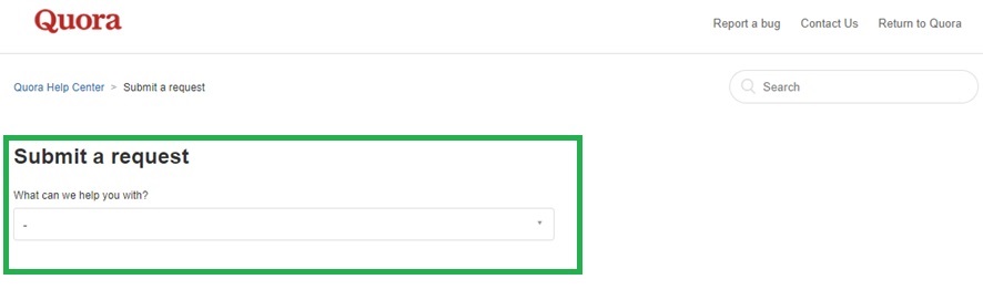 select the query Submit the query
