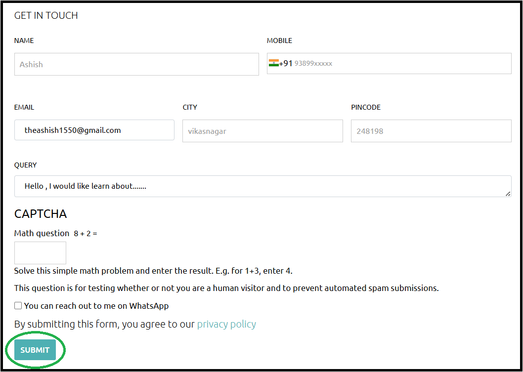 Contact Form